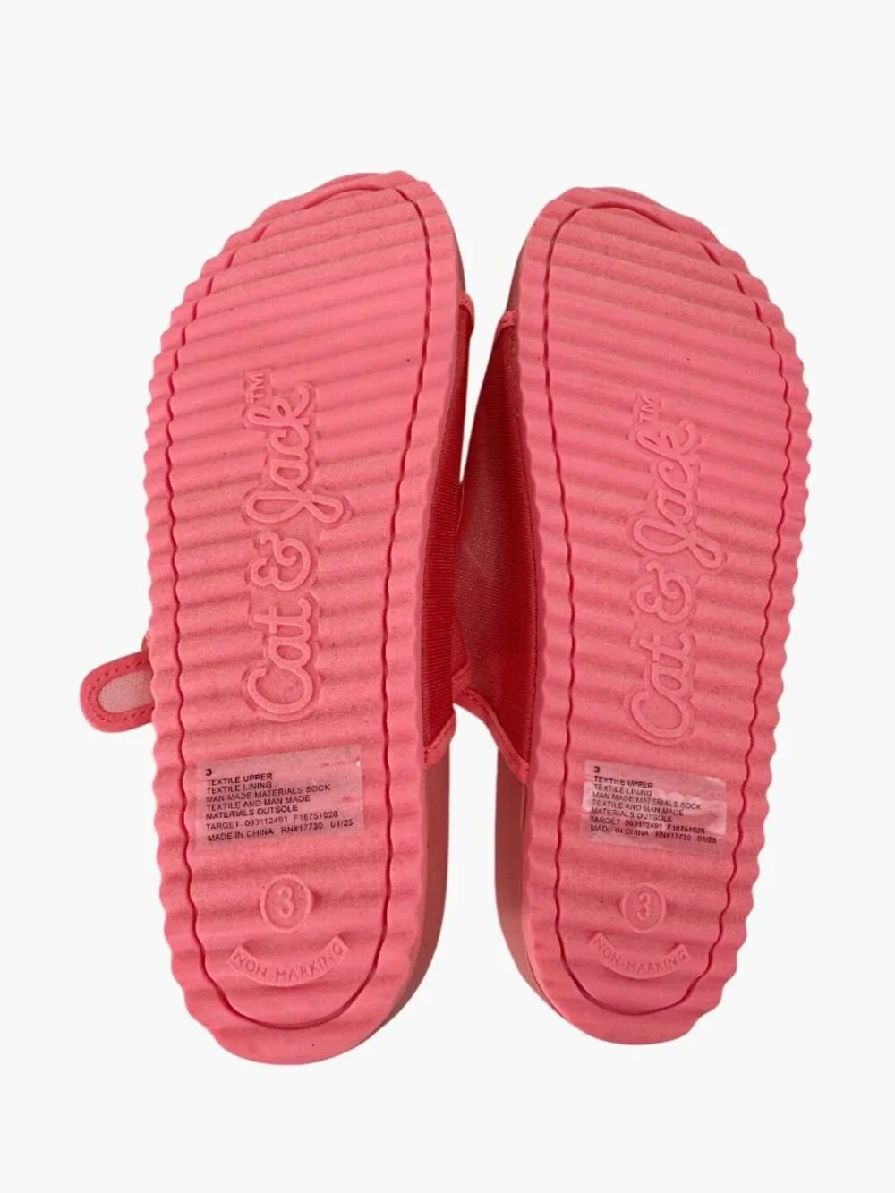 NEW Cat & Jack Kids' Kaia Mesh Footbed Sandals - Coral Red